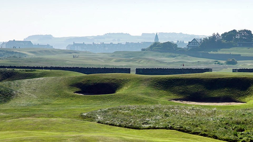 Golfing in East Lothian, Scotland